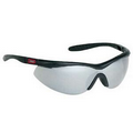 Single Piece Lens Wraparound Safety/Sun Glasses Silver Lens